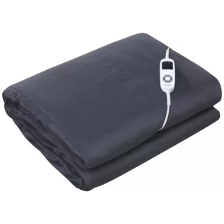 Dreamaker Cotton Cover Heated Weighted Electric Throw Blanket 5kg Navy
