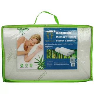 Kingtex Bamboo Memory Foam Contour Pillow
