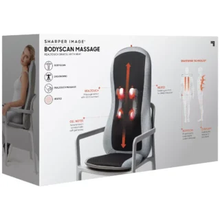 Sharper Image Smart Sense Shiatsu Real Touch Chair Pad Massager