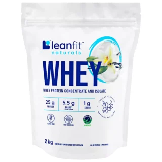 Leanfit Naturals Whey Protein Concentrate and Isolate Vanilla 2kg