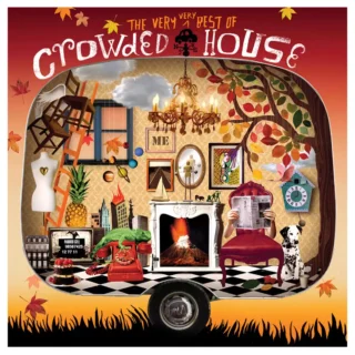 Framed Crowded House The Very Very Best Of Crowed House Double Vinyl Album Art