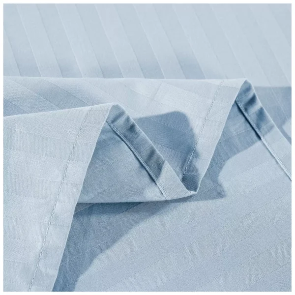 Bdirect Kensington 1200TC Cotton Sheet Set in Stripe - Double Charcoal